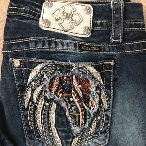 Miss Me mid-rise easy skinny jeans size 31.